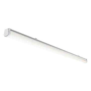Rectangular LED light fixture on a white background