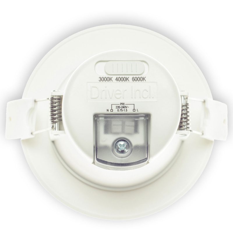Source 7W IP44 Black PVC Downlight 590LM - SPVC7W-BL-WW