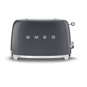 Smeg 50’s Retro Style Aesthetic 2 Slice Toaster – Slate Grey | TSF01GRUK