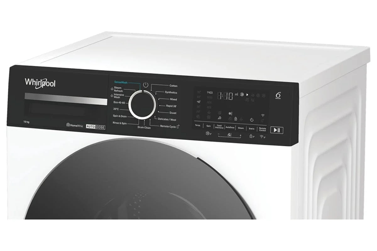 Whirlpool W0M011WADSIRE 10kg 1400rpm AutoDose Washing Machine – White