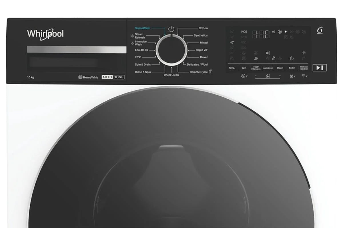 Whirlpool W0M011WADSIRE 10kg 1400rpm AutoDose Washing Machine – White