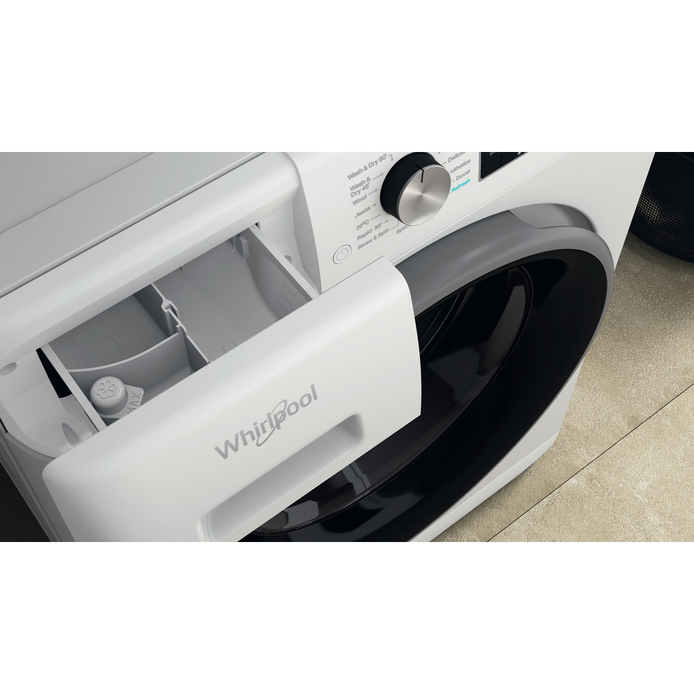 Whirlpool Freestanding Fresh Care+ Washer Dryer - White - 11+7kg - D/A Rated - FFWDD 1174269 BSV UK