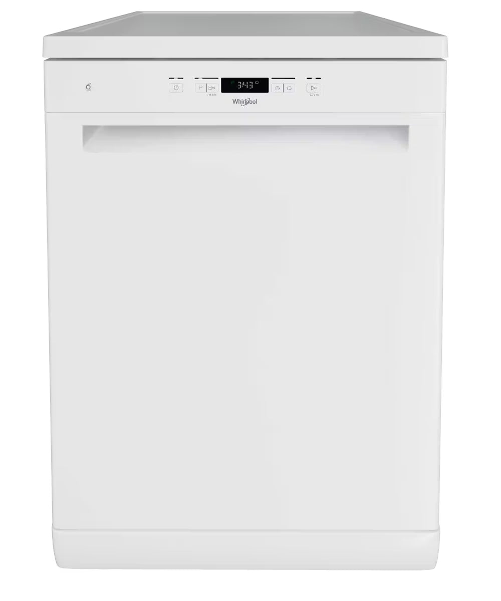 Whirlpool Freestanding Full Size Dishwasher - White - 14 Place Setting - E Rated - W2F HD626 UK