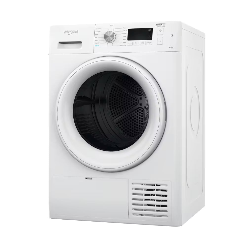 Whirlpool Freestanding Heat Pump FreshCare+ Dryer - White - 8kg - E Rated - FFT M11 8X2 UK