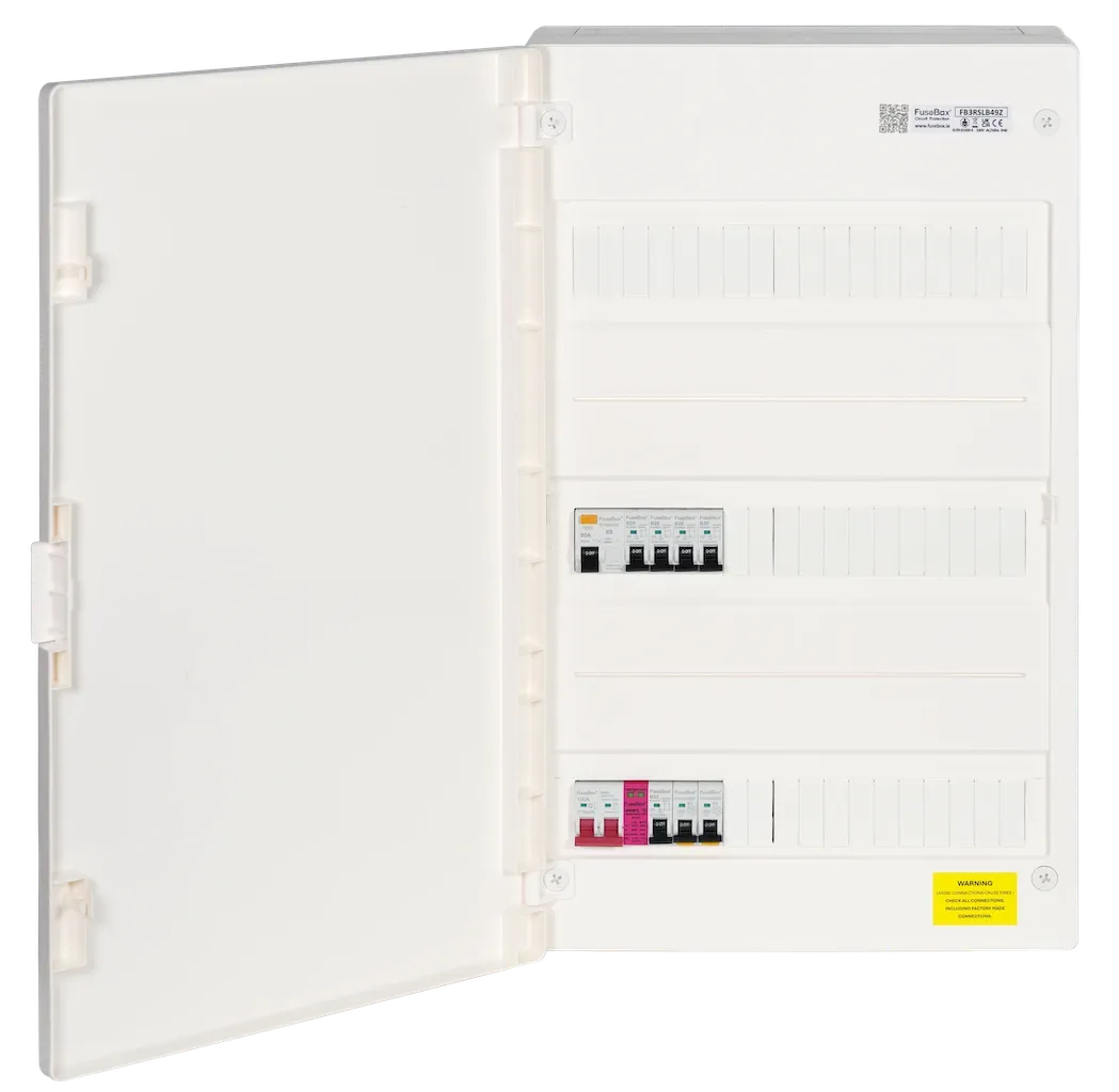 White electrical panel 
