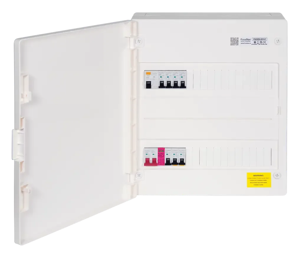 White electrical panel 