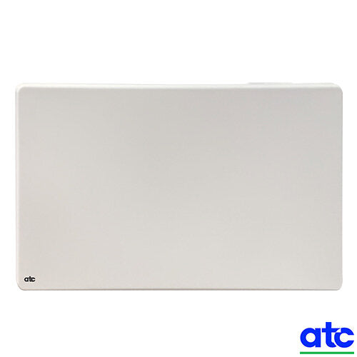 White rectangular mat with 'atc' logo on a white background