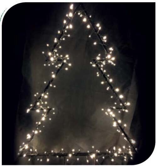 YULETIDE GARDEN XMAS TREE 90CM C/W SPIKE,WW BATTERY OP (BOX 1) | ELBT-0230WW