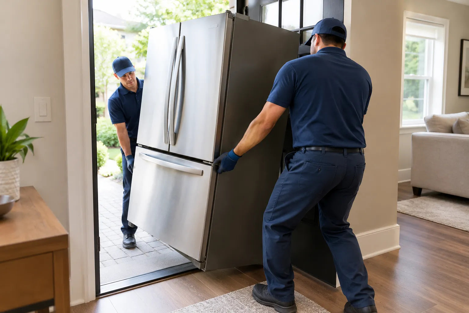 Measuring appliance dimensions and delivery access