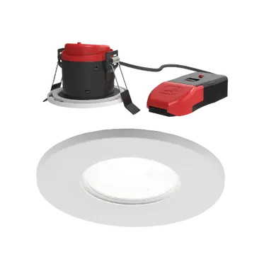 Ansell Prism Pro LED Downlight CCT IP65 Multi Wattage Fire Rated & Dimmable The ultimate Downlight