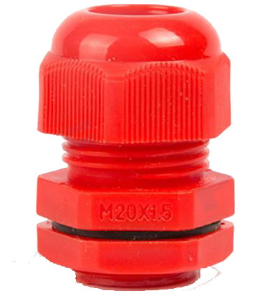 Plymouth 20mm Cable Gland IP68 Red 8-14mm