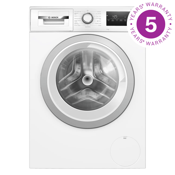 BOSCH - Series 4 Washing machine, front loader 9 kg 1400 rpm WAN28259GB