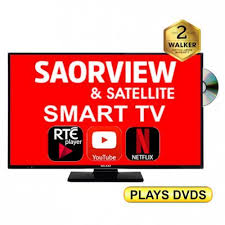 Walker 32" Smart HD TV with Built in DVD Player