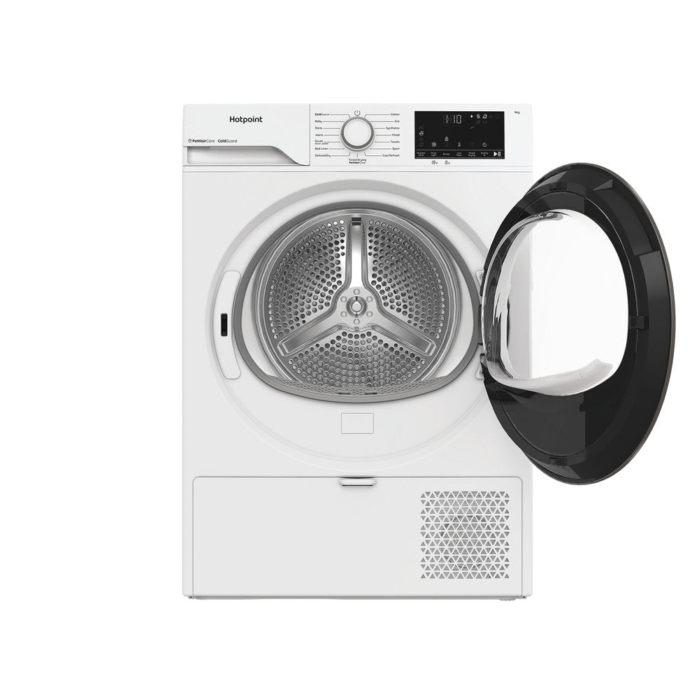 Hotpoint heat pump tumble dryer: freestanding, 9,0kg - HHDD90WWIRE