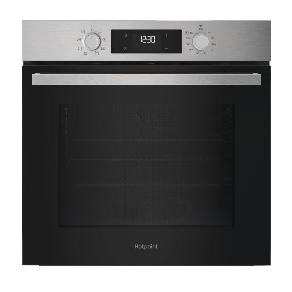 Hotpoint built in electric oven: inox color, self cleaning - HO3K55HXUK