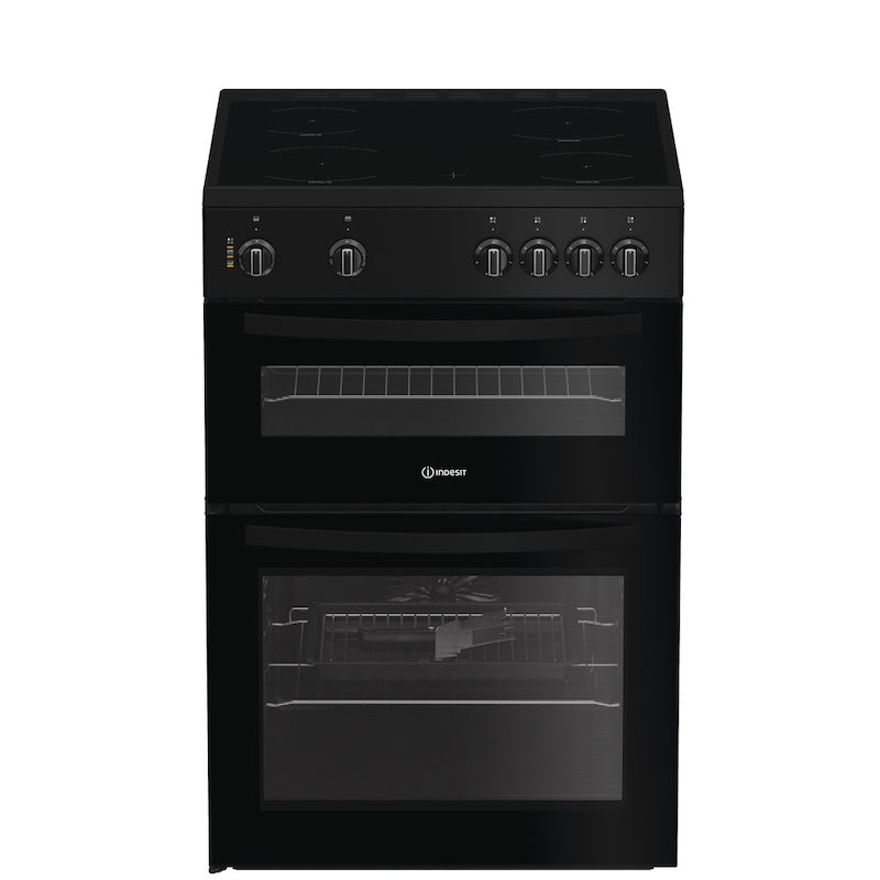 Indesit Electric freestanding double cooker: 60cm - IDE6VMB