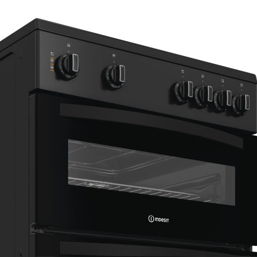 Indesit Electric freestanding double cooker: 60cm - IDE6VMB