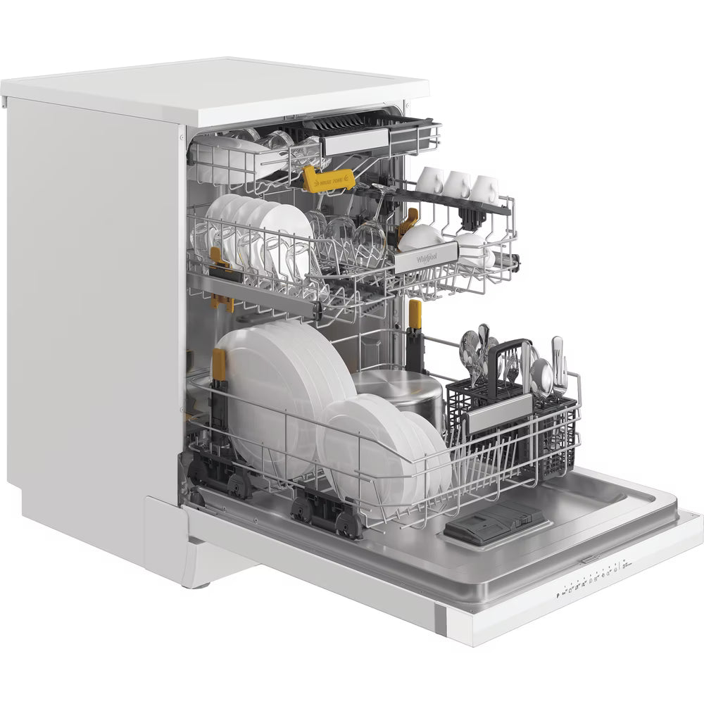 Whirlpool W8FHP51WUK 15 Place Setting Freestanding Dishwasher – White