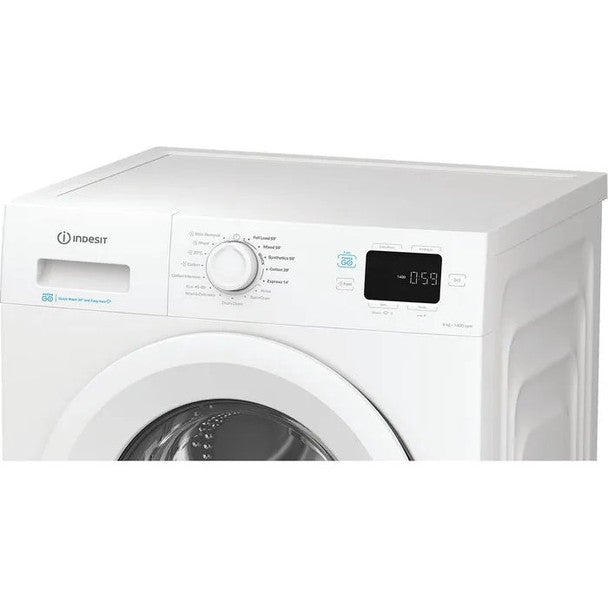Indesit Push&Go 9kg Washing Machine with Steam Technology - White | IP946PUSHGOUK