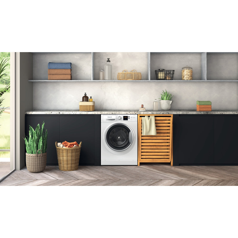Hotpoint Anti-stain Washing Machine - White - 7kg - 1400rpm - A Rated - NSWE 7469 WS UK