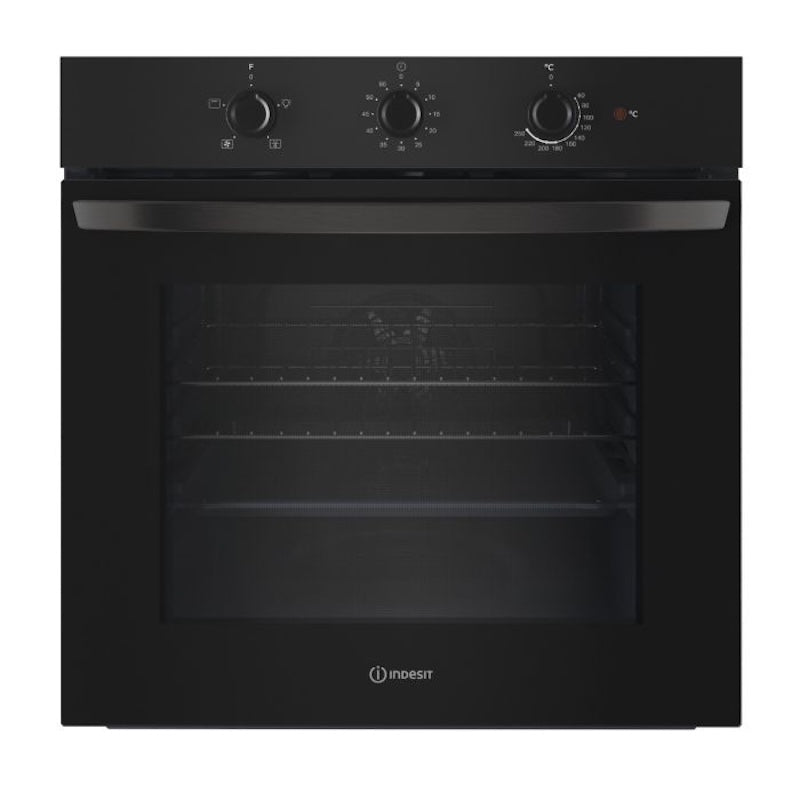 Indesit Click & Clean IO233BUK Single Oven – Black