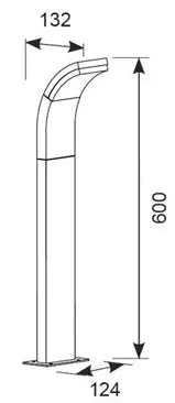 Ansell Senza Bollard 600mm - ASLEDB/060