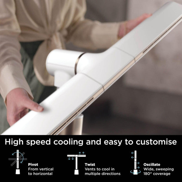 Shark TurboBlade High-Speed Multi-Directional Cooling Fan System - Dove, Stone | TF200SUKWH