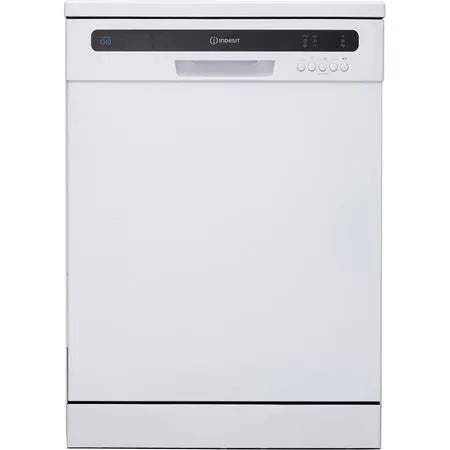 white Indesit dishwasher