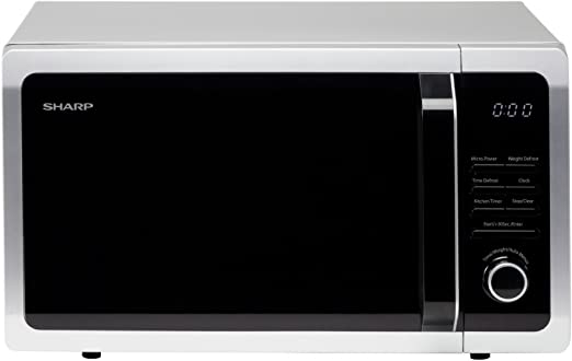 SHARP 25L 900W Freestanding Microwave - silver | R374SLM